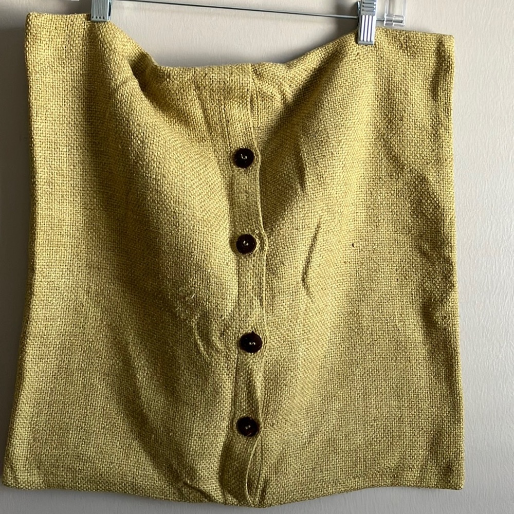 West Elm Solid Silk Hand Loomed Pillow Cover in Pear, Set of 2, 20x20”